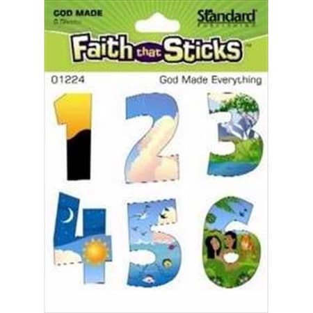 Standard Publishing Standard Publishing 110018 Sticker God Made Everything 6 Sheets Faith That Sticks 110018